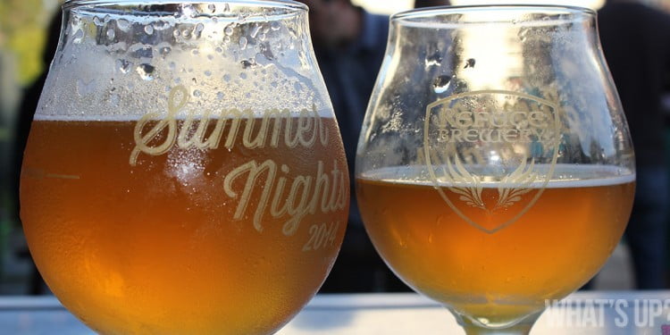 Glasses of craft beer from Refuge Brewery