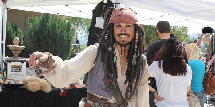 Captain Jack Sparrow makes an appearance at the Alpaca Hacienda
