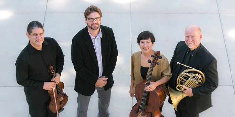 Classics at the Merc featuring Cellist Angela Yeung, Pianist Adam Eros, Ramon Negron (viola) and Scott Avenell (horn)