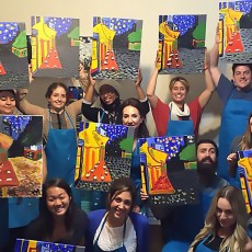 What's Up? Temecula Girls' Night Out at Paint and Sip Studio Temecula